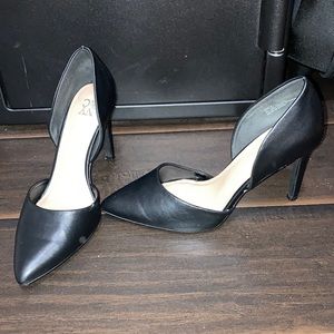 Size 8 NYCO Black Leather Heels